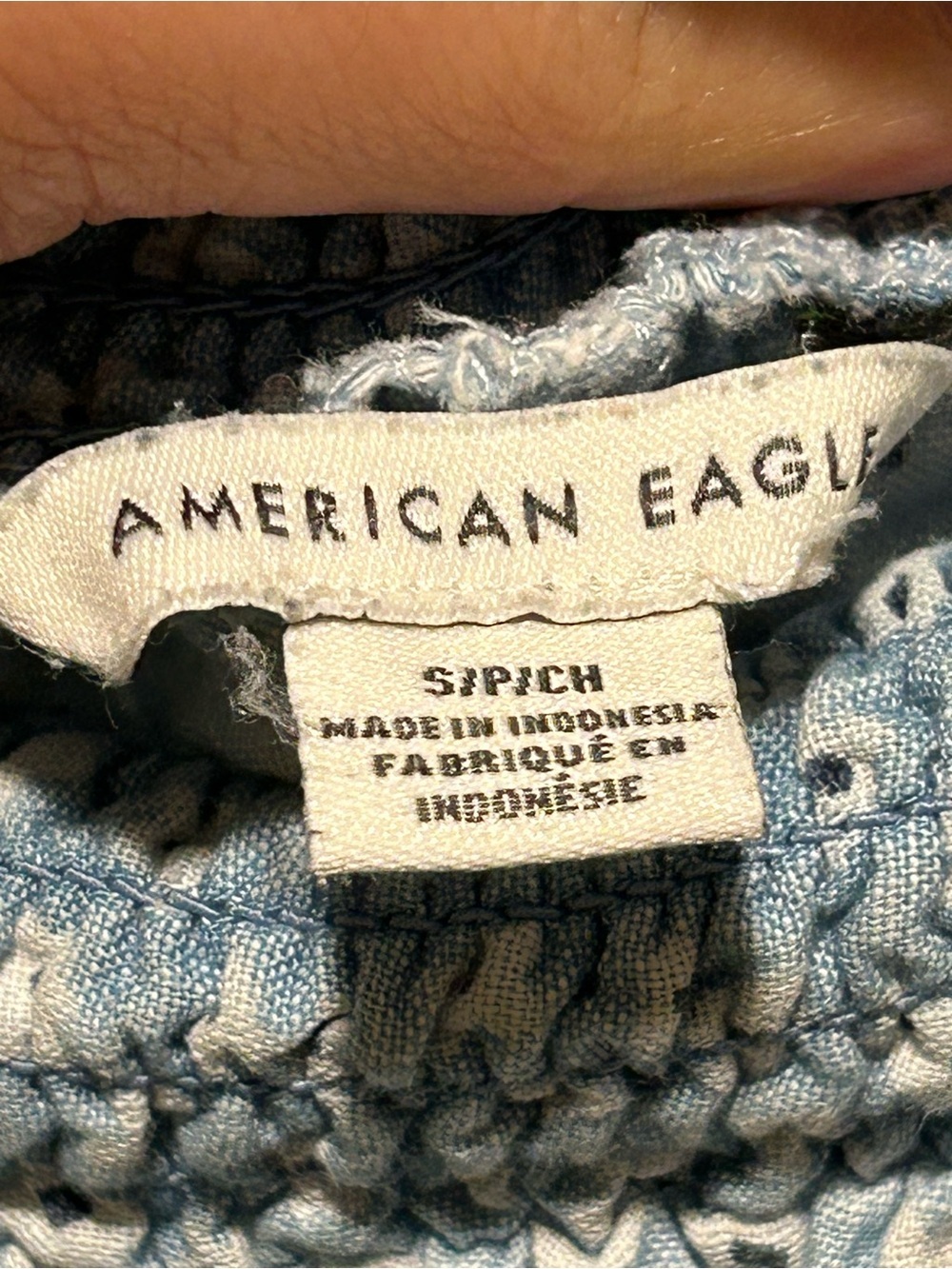 American Eagle Wide Leg Embroidery Textured , size Small - Picture 5 of 9